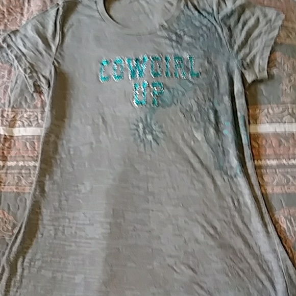 Cowgirl up burnout tee - Picture 2 of 2